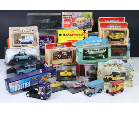 24 Boxed diecast models to include 2 x Corgi Original Omnibus, IXO, Easy Model Modern Ground Armour, EFE Exclusive First Edit