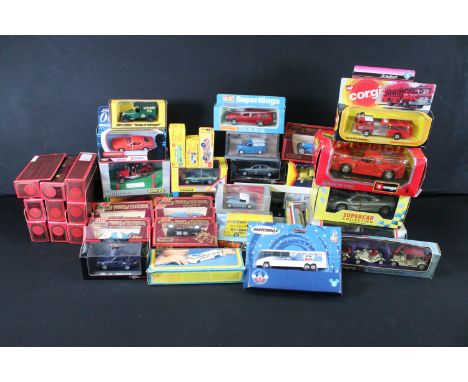 45 Boxed diecast models to include Verem, Matchbox, Corgi Juniors, Dinky, Maisto, Burago, Atlas, Solido etc featuring Dinky 2