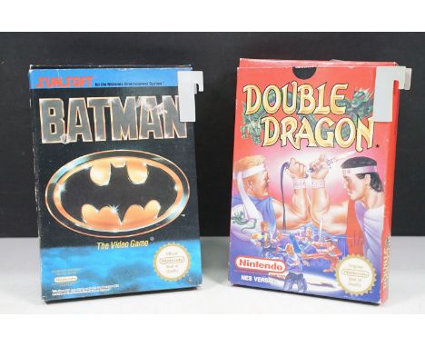 Retro Gaming - Two boxed Nintendo NES games to include Double Dragon and Batman, both complete with inner cartridge case, ins