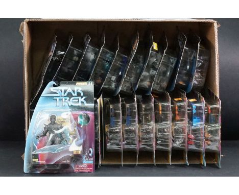 30 Carded Playmates Star Trek figures to include 13 x The Next Generation, 8 x Star Trek Series 2, 2 x Star Trek Series 1, 2 