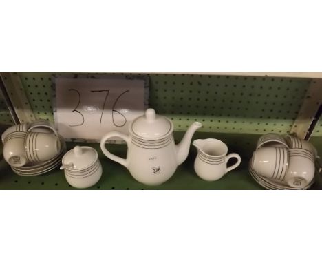 A ROYAL COLLECTION DESIGNED IN ITALY, COFFEE SET, COFFEE POT, CUPS &amp; SAUCERS ETC
