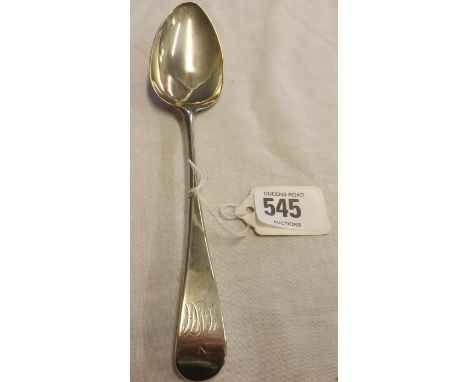 A LONDON SILVER TABLE SPOON 1800