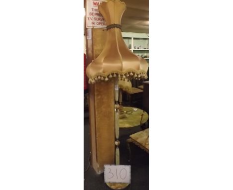 AN ONYX STANDARD LAMP &amp; SHADE