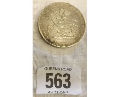 A GEORGE III SILVER CROWN 1820