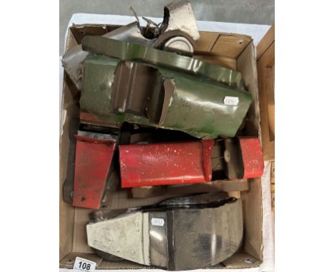 5 Vintage pressed steel hand made cars