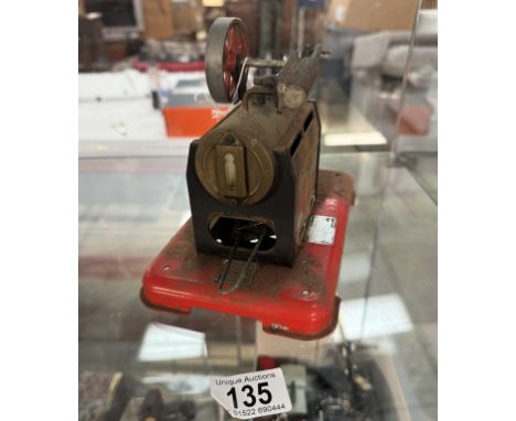 A stationary live steam engine