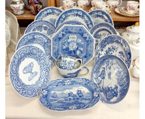 A quantity of Spode Blue Room Collection plates. (14 pieces). COLLECT ONLY.