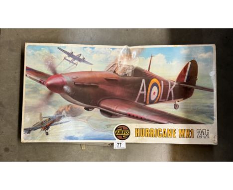 Vintage Airfix 24 scale Hawker Hurricane mk1