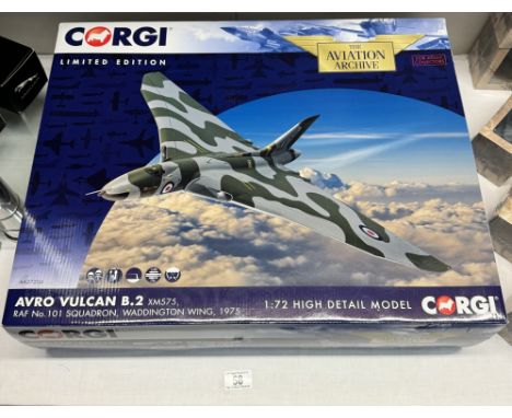 A boxed Corgi aviation archive limited edition, AV27204 Avro Vulcan XM575 RAF No 101 Squadron Waddington Wing 1975 1/72 Scale