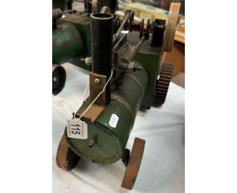 A large scratch built model of a steam engine (Not live steam) Length 40cm