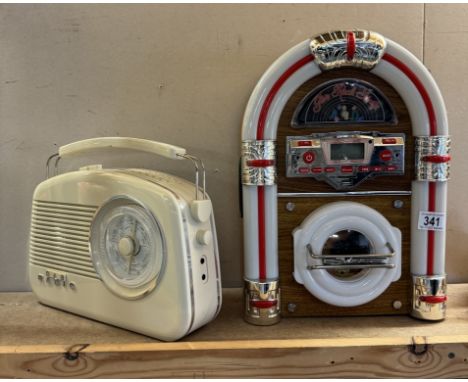 A vintage style Steepletone radio/ vertical CD player &amp; vintage style DAB radio  COLLECT ONLY