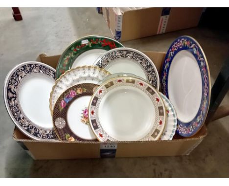 A good lot of plates including Royal Crown Derby &amp; Spode etc.