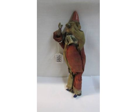 A vintage toy monkey, a/f.