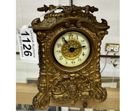 A French ormolu carriage clock.