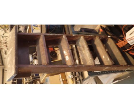 Pair of six step wooden step ladders
