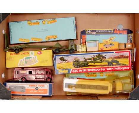 Dinky Toys boxed diecast group and incomplete boxed diecast group, to include No.581 Horse Box with BR livery (G-BG), No.945 