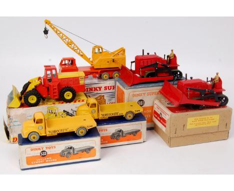 Dinky Toys boxed Commercial Vehicle Group, 6 boxed examples to include No.533 Leyland Cement Wagon, playworn in the original 