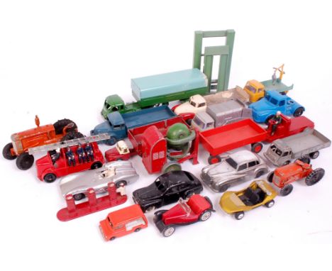 Interesting mixed collection of diecast vehicles and accessories, manufacturers to include Marklin, Tekno, CIJ, Crescent and 