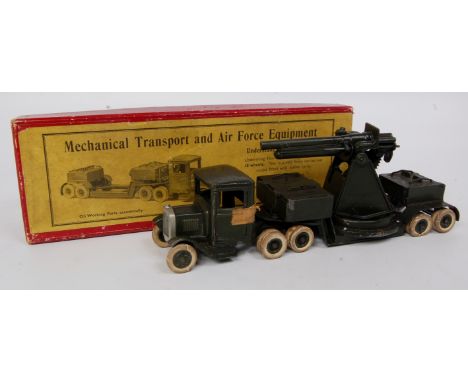 Britains Set No.1641 Underslung Lorry with driver, comprising of 10 wheeled Tractor Unit with step frame, white smooth rubber