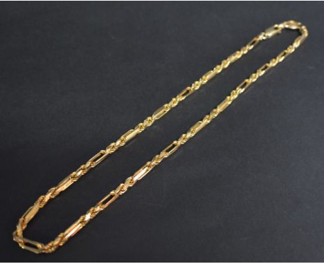 A 9ct. Gold Linked Neck Chain, 20.5 gms.