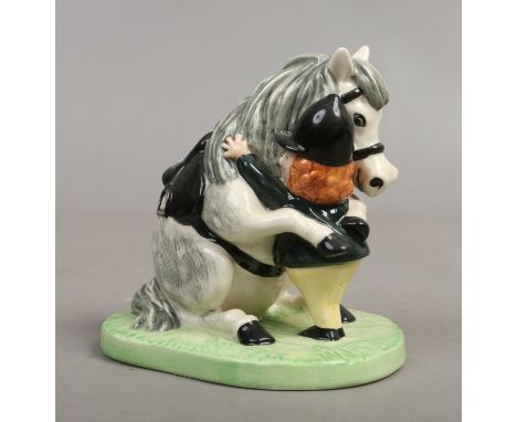 A Royal Doulton ceramic Thelwell, a dapple grey pony entitled 'he'll find you' model NT12.