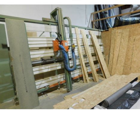 A Univer Putsch-Meniconi of Italy sheet material cutting unit, three phase. VAT is also payable on the hammer price of this l