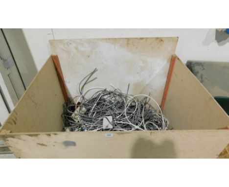 A bin of scrap cabling, etc. VAT is also payable on the hammer price of this lot.