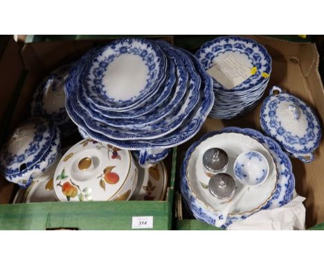 37783 A collection of Victorian style china, together with Royal Worcester Evesham pattern