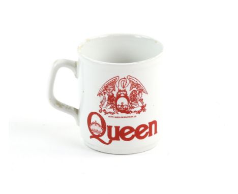 Queen - Original Queen mug from 1977 by Queen productions and produced to celebrate the single 'We Are The Champions'.Provena