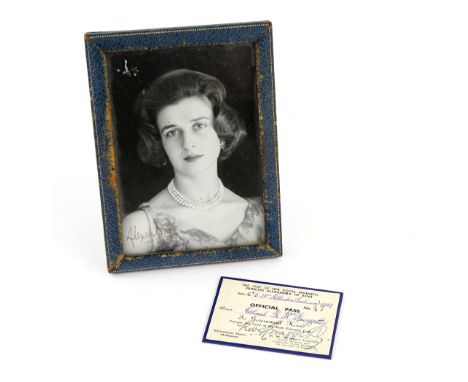 Princess Alexandra of Kent - Cecil Beaton portrait photograph of Princess Alexandra of Kent, signed 'Alexandra 1959', stamped