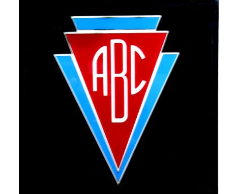 Cinema - ABC Perspex display for foyer display in lightbox with light behind, 75cm x 75cm.Provenance: Part of the Anthony Dug