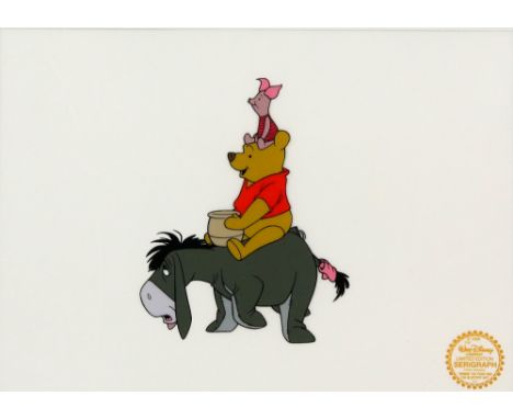 Disney / Hana Barbera – Three limited edition serigraph cels for Cinderella, Winnie The Pooh &amp; The Flintstones, framed, e