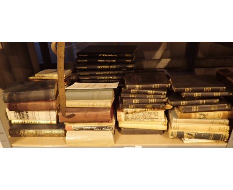 Shelf of vintage books of mainly non fiction 