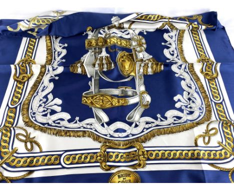 Hermes silk scarf ' Bride de Cour', in box. Estimate: £60-80