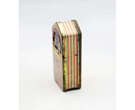 A very rare, early Rowntree of York Mr Punch chocolate tin, still retaining its original chocolate contents. The tin of small