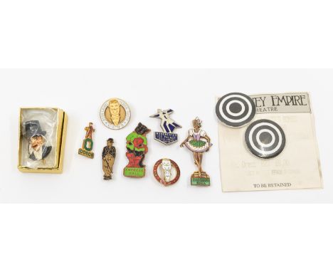 A 20th century Fattorini &amp; Sons of Birmingham Empress Hall 'Puss in Boots' enamel and gilt metal advertising promotional 