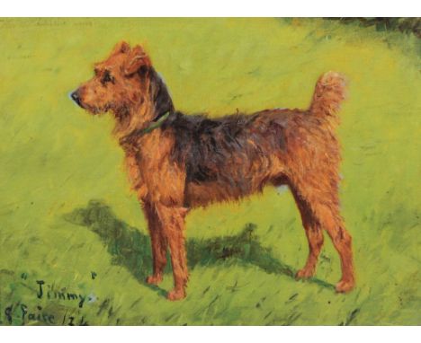 GEORGE PAICE (1854-1925) Portrait of 'Jimmy', signed, titled and dated '24, oils on canvas board, 20.5 x 28cm