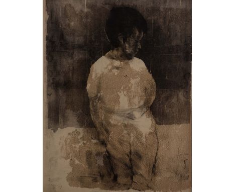 20TH CENTURY CONTINENTAL SCHOOL Portrait of a young boy, lithograph, indistinctly signed in pencil and dated 1959, 51 x 39cm;
