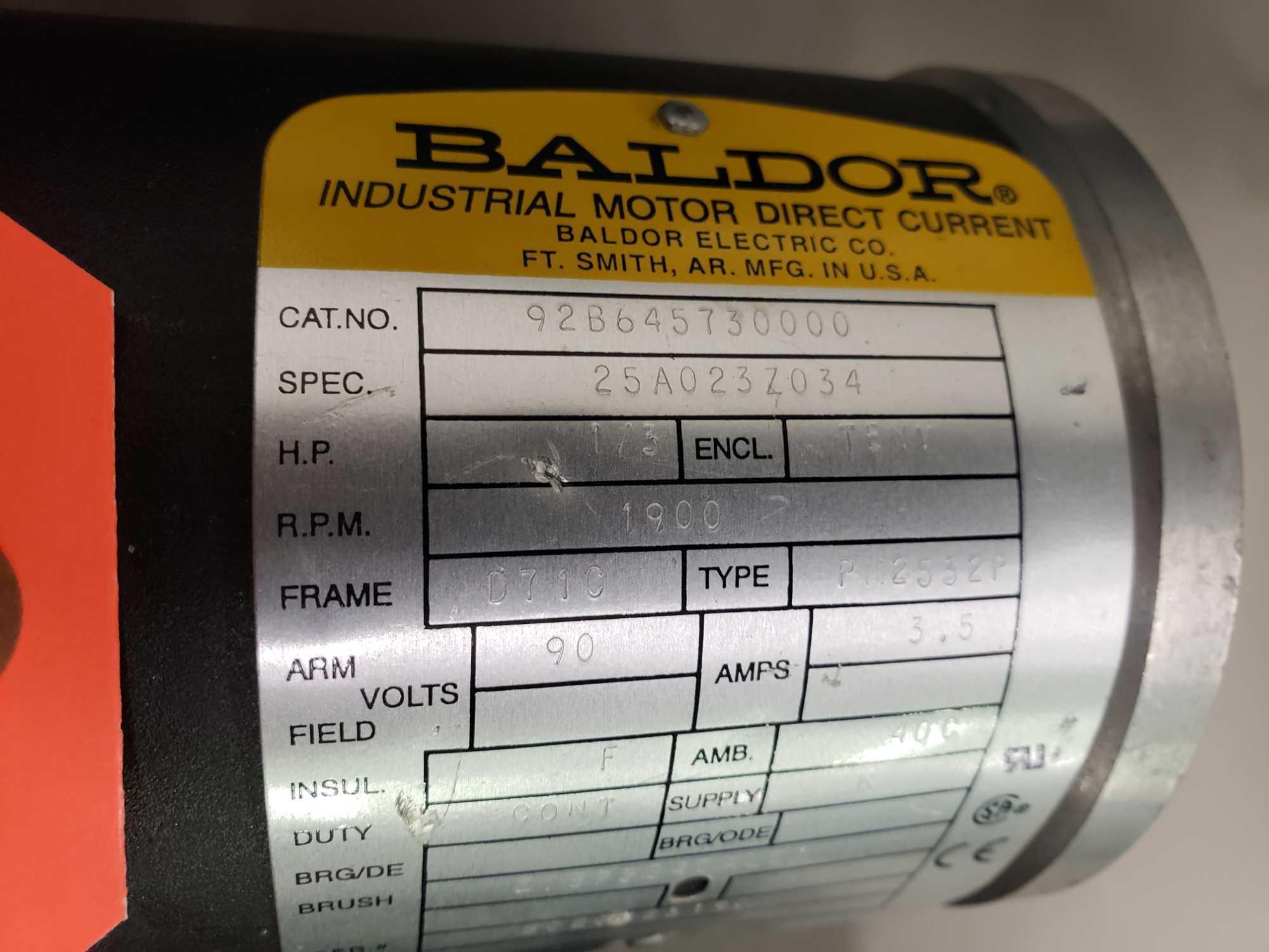 Baldor motor catalog no. 92B645730000. New with minor shelf wear. This