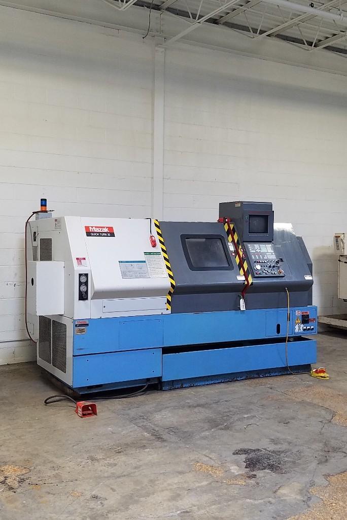 Mazak Quick Turn 30 Universal CNC Lathe, maximum swing: 20", RPM: 3,000