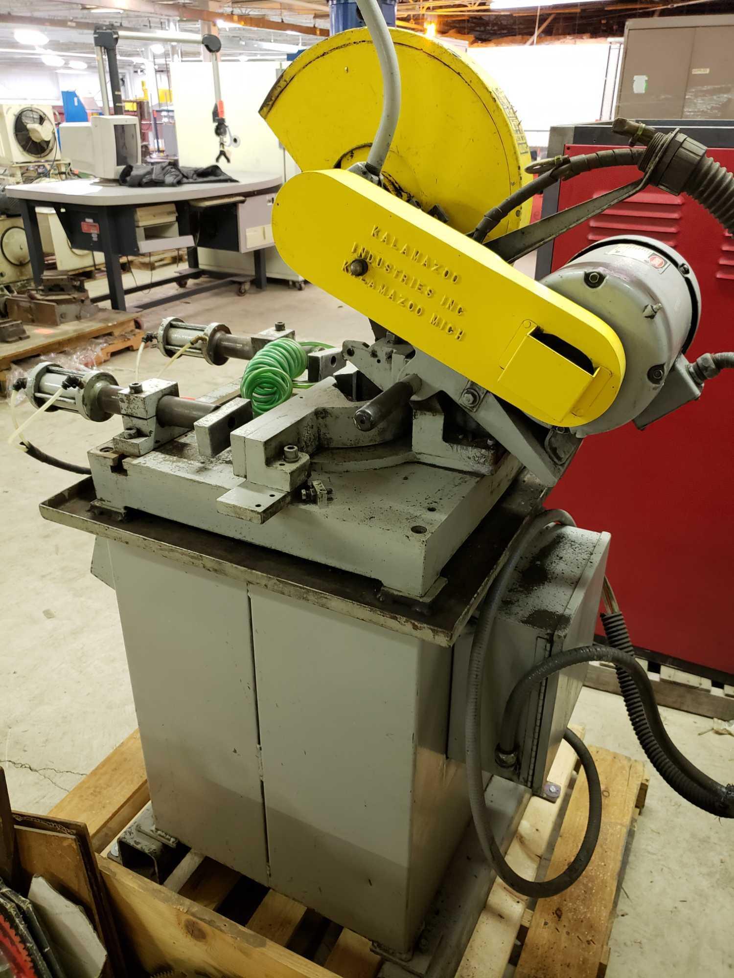 Kalamazoo Chop Saw w 5hp motor. Pneumatic clamping system. We can