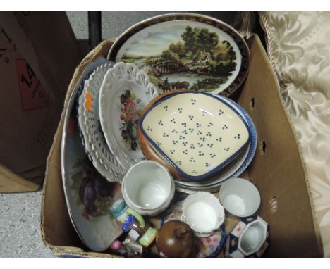 A selection of vintage ceramics including Emma Bridgewater style bowl