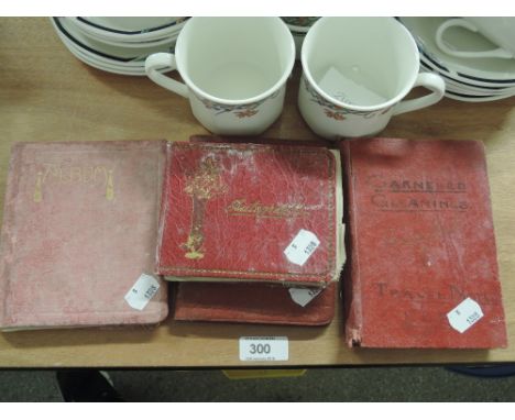 A selection of vintage autograph books