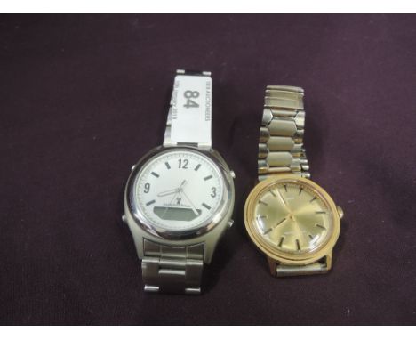 Two gents wrist watches including Timex and Radio Controlled