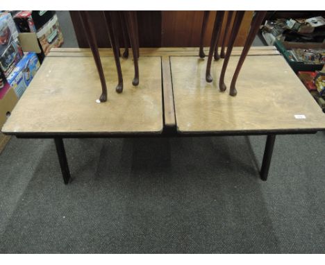 A vintage school desk