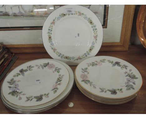 A selection of Royal Worcester in the June Garland pattern