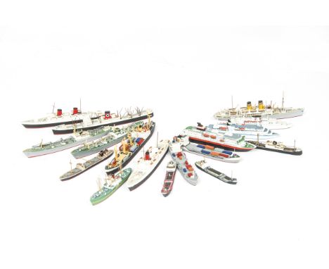 Various  makers metal and resin Passenger /Cargo and Cargo Ships 1:1200 scale or similar Waterline Models, DC 18 'Ubena', DC 