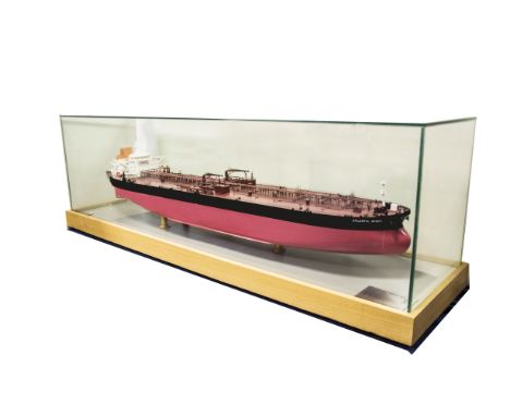 Professionally made Owners model of Oil Tanker 'Atlantic Spirit' built by Chanfeng Ship Model Co, finished in initial owners 