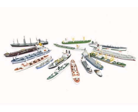 Various  makers metal Oil Tankers Cargo and other vessels 1:1200 scale or similar Waterline Models, MK-11 BV 1000 'Contship H