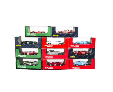 1:43 Top Model Collection, including TMC 030 Jaguar C-Type Le Mans 1953, TMC 011 Ferrari Daytona LM 73, TMC 121 Gordini T24S 
